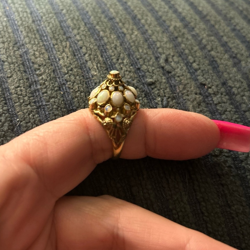 Vintage opal dome ring